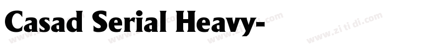 Casad Serial Heavy字体转换